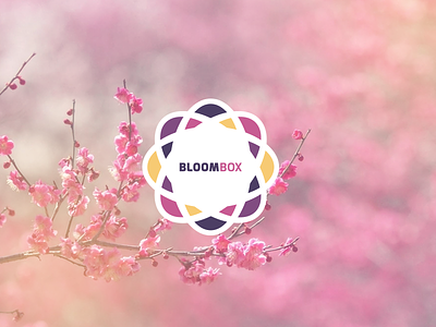 Bloombox branding floral florist flower logo symmetry