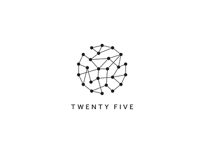 Twenty Five circle constellation dots exhibition lines logo photography