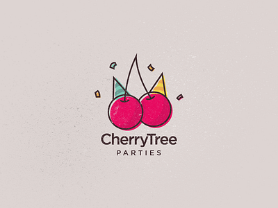 Cherry cherry logo parties party tree