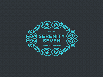 Serenity Seven branding logo ornament stroke swirls