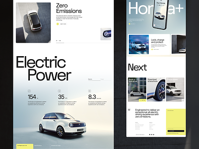 Honda Landing Page branding design graphic design landing page logo ui web