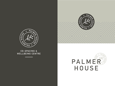 Palmer House Branding branding design floral logo mark therapy wellbeing