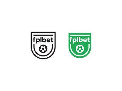 FPL Bet badge branding design football green logo mark soccer web