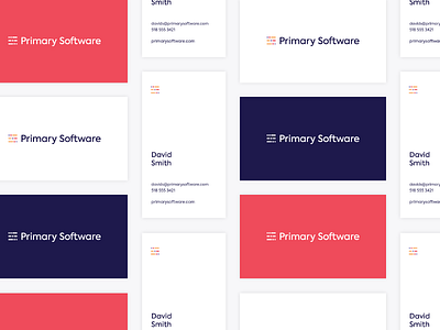 Primary Software Business Cards