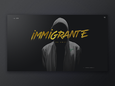 Immigrante Rap album mexico music music art rap retouch typography web design