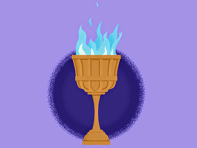 Goblet of Fire blue fire cup fan art fire goblet goblet of fire harry potter illustration illustrator vector