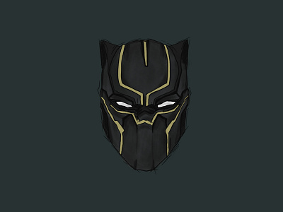 Black Panther 2d 3 color 3d abstract app art artwork cartoon character design digital art drawing flat graphic graphic design icon illustration ui ux web