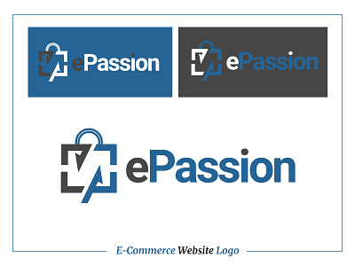 E-Commerce website Logo - ePassion brand design brand style guide branding design graphic design graphic design illustration logo logo design logo style guide vector