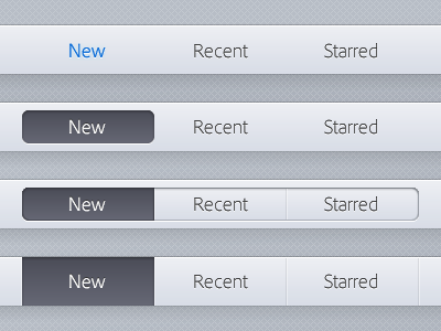 tab treatments bar button header highlight shadow tab tabs