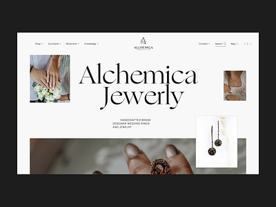 Alchemica Jewerly E-commerce alchemica design e commerce interface jewerly luxury store ui uxui web webdeisgn website
