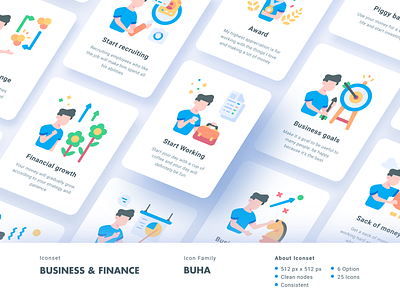 Business and finance iconset - Buha Collection