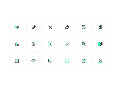 Iris.ai - Icon set app artificial intelligence branding clean design flat icon icon set iconography icons icons design illustration illustrator design ui vector web website