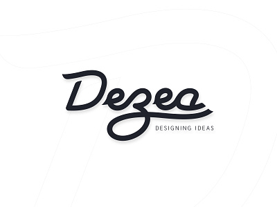 Dezea - Logo redesign black and white calligraphy logo clean design flat illustration logo logotype design type typography vector