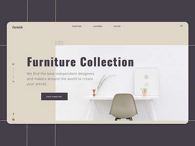 Furniture web site concept concept design figma furniture furniture store interface interior modern promo ui ux web website