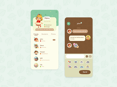 animal crossing companion app concept design