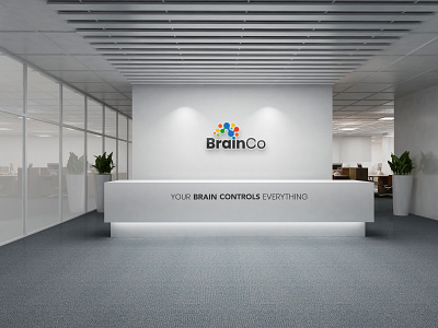 BrainCo reception desk design