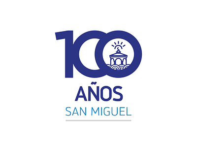 Logo oficial por los 100 años de San Miguel - Lima brand identity branding centenary design flat icon identity branding identity design logo logotype peru