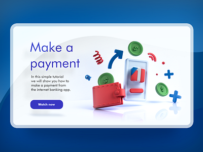 Make a Payment 3d 3dsmax app banking cartoon finance illustration money webdesign website