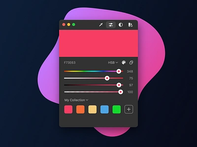 New ColorSlurp UI Design app app design application big sur clean color color palette colorpicker mac macos minimal picker ui ux