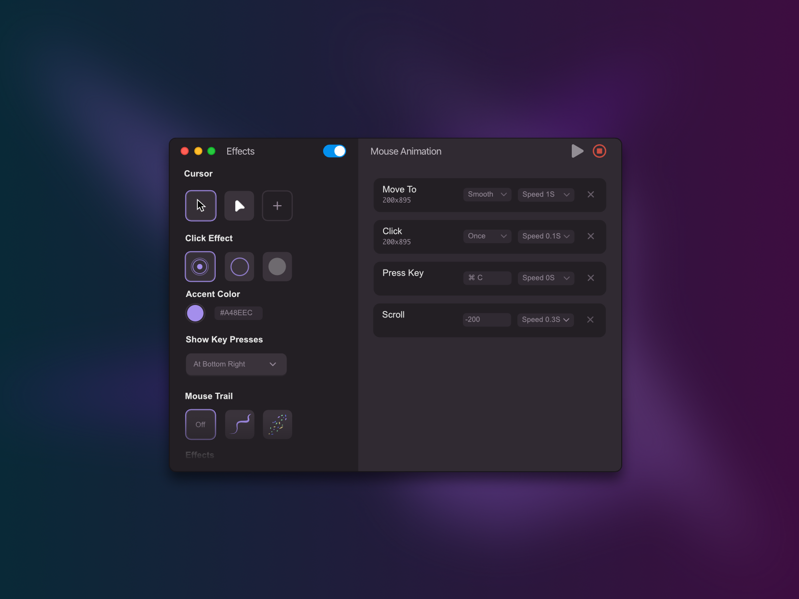 Mouse Utility App by Jordan Ellis on Dribbble