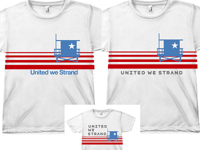 United We Strand rough1 4thofjuly beach tshirt usa