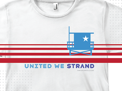 United We Strand rough2 4thofjuly beach tshirt usa
