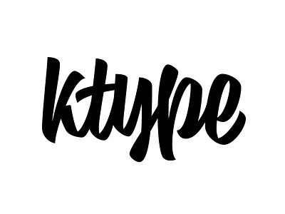 KTYPE Script Logotype bounce custom lettering custom type handlettering lettering lettering artist logo logo design logotype logotype design loose script script lettering typography