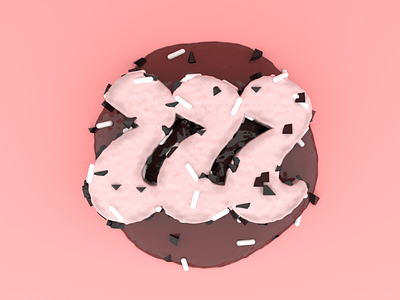 Letter M 36daysoftype 3d art 3d lettering 3d type 3d typography arnold render cinema 4d custom lettering custom type daily render dessert food type graphic design handlettering illustration letter m lettering lettering artist type design typography