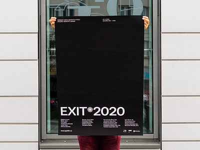 EXIT*2020 POSTER czech czechia poster typography vector zlin zlín