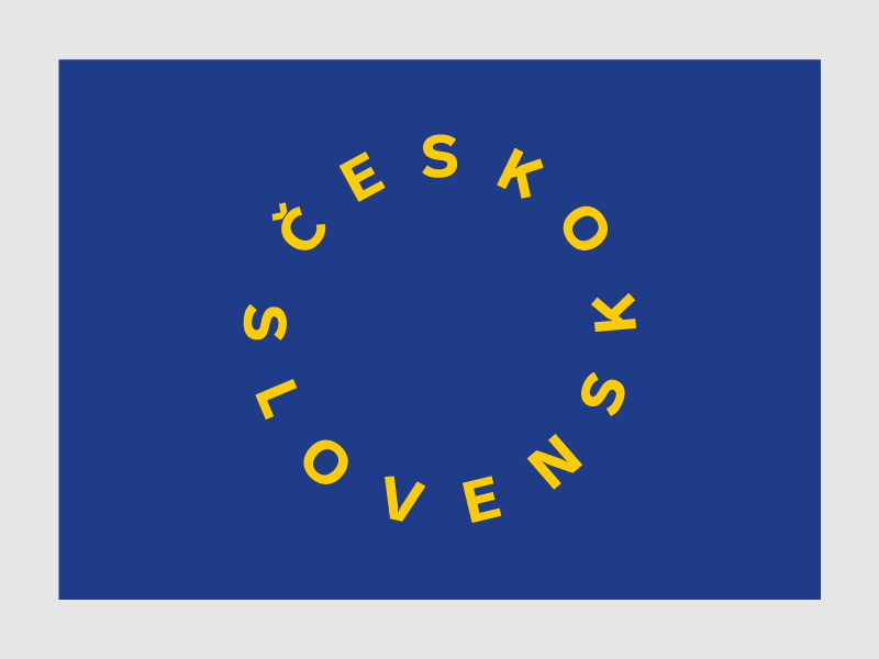 100 Years of Czechoslovak Independence 1/3 european union eu design typography flag design flag vector poster slovakia independence czech republic czechoslovakia czechia czech anniversary