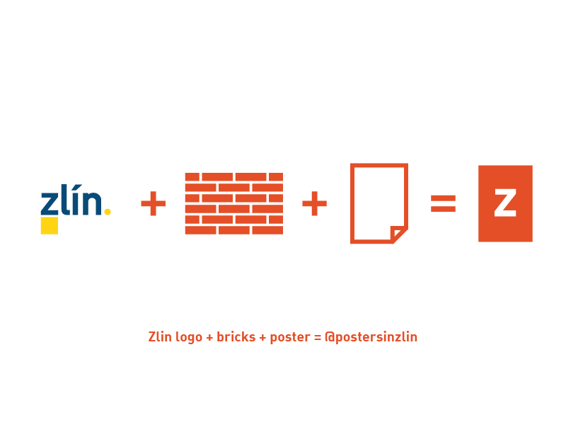 Posters in Zlin logo - explanation zlín zlin branding poster design typography vector czech republic czechia czech