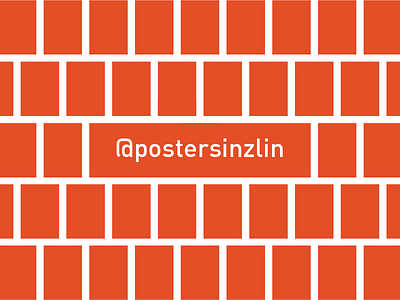 Posters in Zlin - pattern