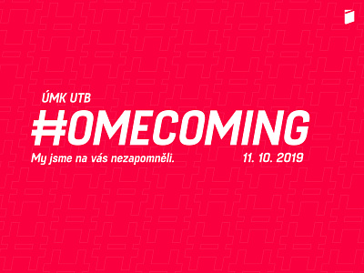 ÚMK Homecoming 2019 czech czech republic czechia design logo typography vector zlin zlín