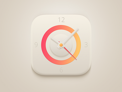 Clock App Icon [ 100% Vector ]