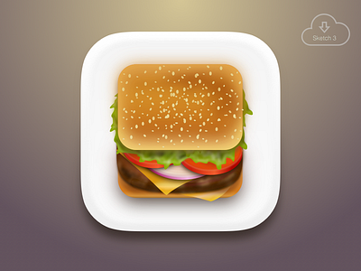 Ui icon Hamburger [Sketch 3] 3 app appstore hamburger icon icons palte perspective sketch ui web