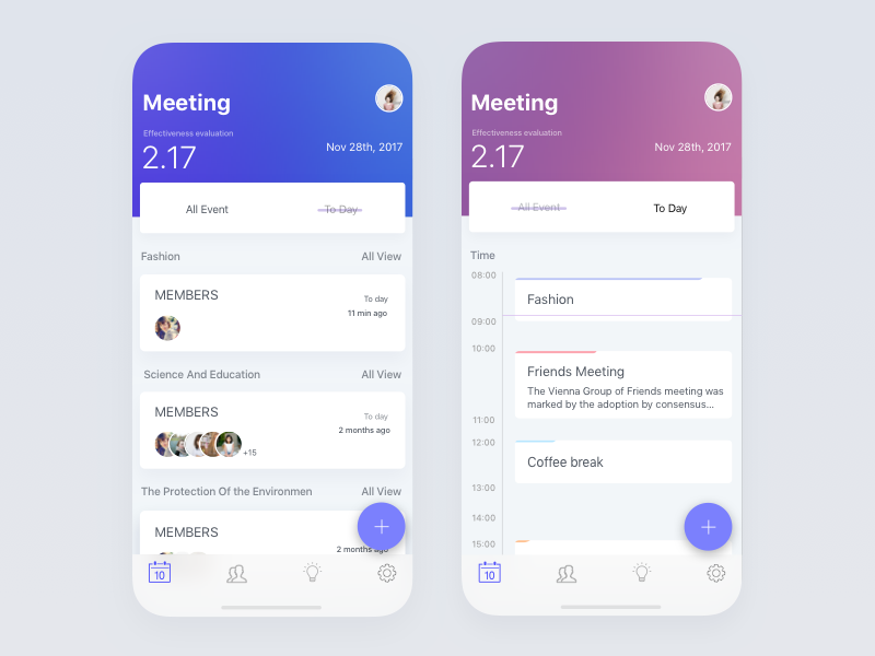 Meeting Calendar x ui task tab meet iphone ios event dark calendar app add