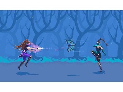 Mileena 🆚 Kitana kitana mileena mortalkombat pixelart pixelartist