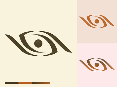 Eye concept unique monogram design
