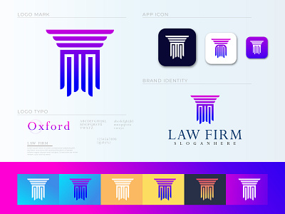 Law firm logo identity design /attorney branding design