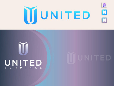 United terminal 2020 trend brand design branding design digital dribbble dribble flat illustration logo logodesign logomarks logos logotype minimalist redesign unique logo united ut logo vector