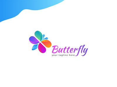 Butterfly logo 2020 trend beuty brand design branding butterfly illustration butterfly logo colorful creative design logo logotype minimal minimalist vector