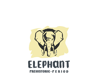 Elephant Prehistoric Period brand design branding creative design elephant graphic design identity illustration logo logo design logotype modern nature prehistoric vector