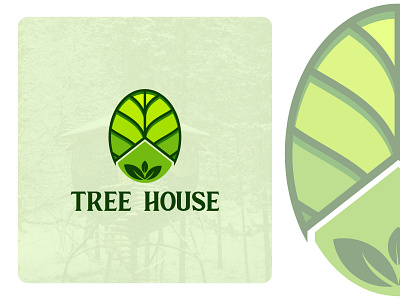Tree House brand design branding design house logo logotype minimalist tree