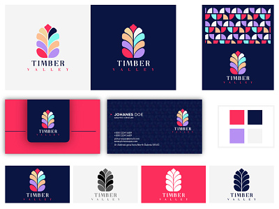 Timber Valley Brand identity Design brand design branding identity logo logotype timber timber valley timber vally tree