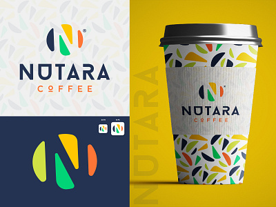 N negative space logo NUTARA coffee
