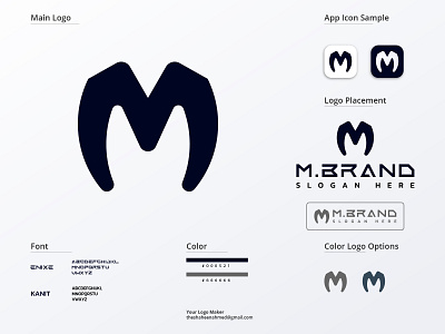 Letter M Logo Branding Design (𝙪𝙣𝙪𝙨𝙚𝙙)