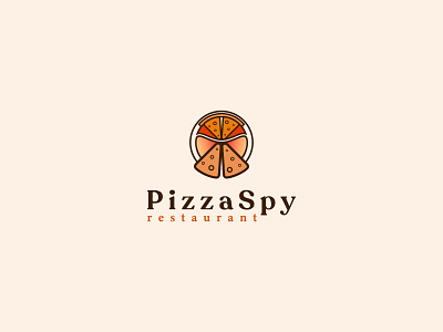 PizzaSpy 3d animation brand design branding business logo creative logo design graphic design illustration logo logodesign logotype minimalist modern logo motion graphics pizza pizzaspy restaurant logo ui vector