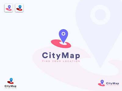 CityMap Logo Concept 2d brand design branding city citymap design direction icon location logo logodesign map minimalist nevigate pin street town trip ui ux