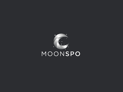 Moon logo concept brand design branding dark design flat geometry logo logodesign logotype minimalist moon moon logo night planet sky solar system space universe vector white