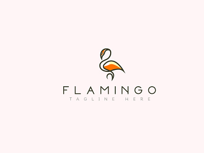 Flamingo logo concept for sale bird logo brand design branding design flamingo flamingos greater flamingos letter mark logo logodesign logotype minimal minimalist phoenicopteridae sale